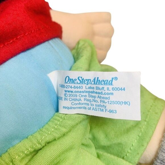 2009 One Step Ahead Learn To Dress Up Boy Plush 18" Stuffed Doll Basic Skill Toy - Picture 8 of 9